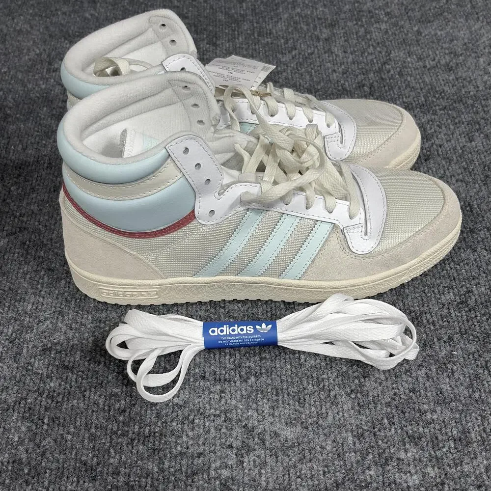 Adidas Top Ten RB Shoes Mens Size 10 White Light Blue High Top Basketball GV6626